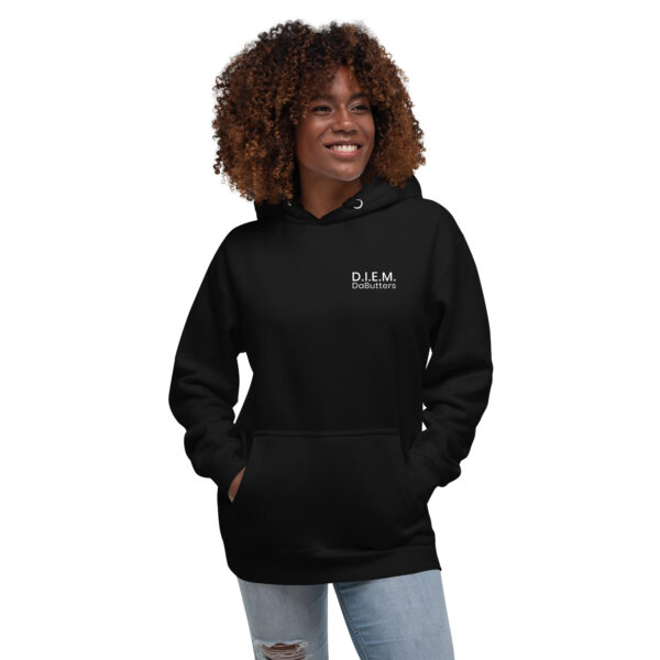 "D.I.E.M." Hoodie - DaButters (Black + White)