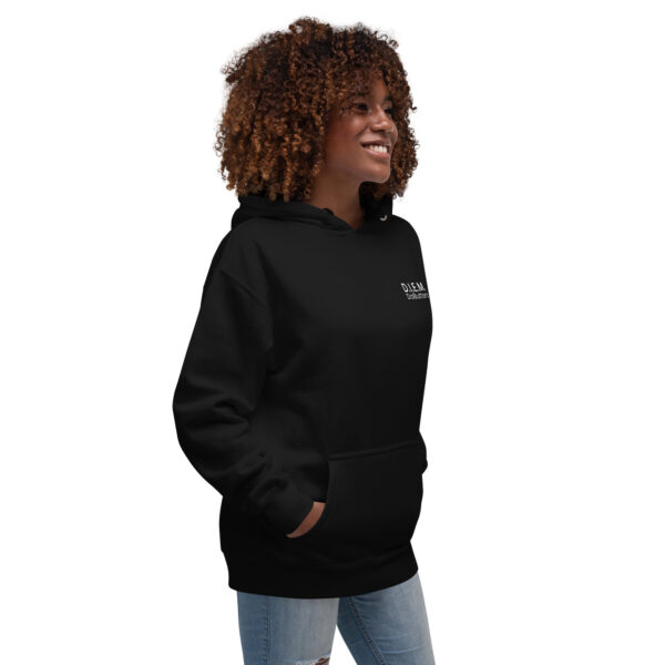 "D.I.E.M." Hoodie - DaButters (Black + White) - Image 4