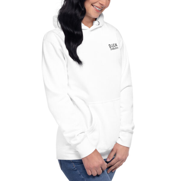 "D.I.E.M." Hoodie - DaButters (White + Black) - Image 6