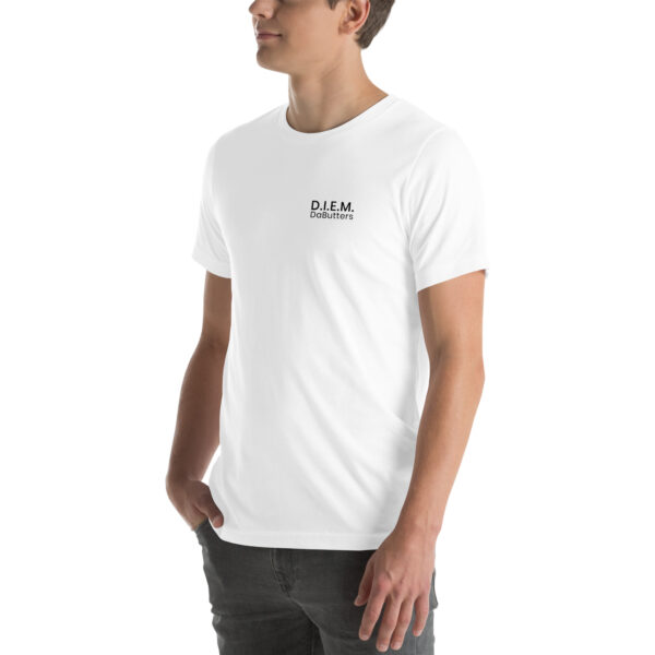 "D.I.E.M." Tee - DaButters (White + Black) - Image 4